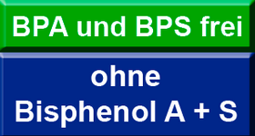 ohne Weichmacher wie Bisphenol A und S